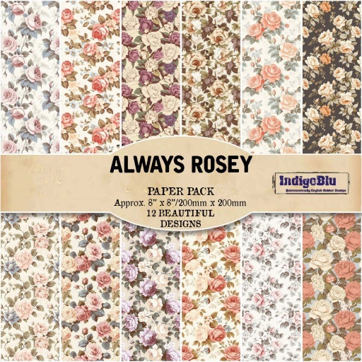 8'' x 8'' Always Rosey Paper Pack
